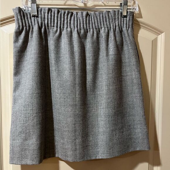 J. CREW Wool Mini Skirt Gray Women’s Size 00 - Picture 2 of 6